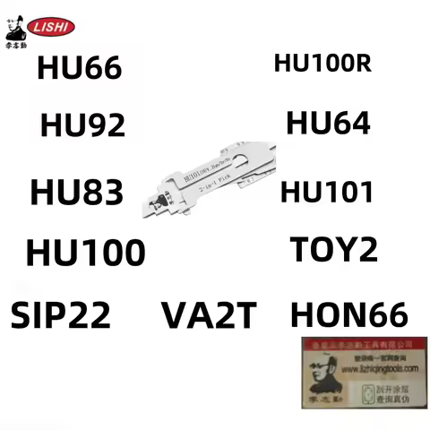 Lishi HU66 Decoder 2 in 1 Lishi tool HU100 HU83 HU92 HU100R HON66 SIP22 HU101 For VW,FORD, BMW Locks