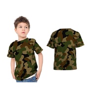 [Riashop] Children's ARMY CAMOUFLAGE T-Shirt | ARMY CAMOUFLAGE Short Sleeve T-Shirt