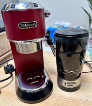 Delonghi 咖啡機 EC685 紅色 連 KG210 磨豆器