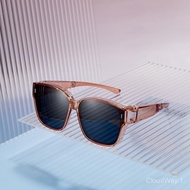 Cyxus Slip-On Foldable Polarized Lens Sunglasses for Unisex TR90 Frame TAC Lens Full Rim Fit-over Sh