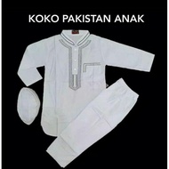 Baju Koko Anak Laki-Laki | Setelan Koko Pakistan Bordir Anak Laki-Laki