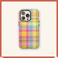 Colorful Checkerboard Pattern Phone Case Compatible With IPhone 16 Pro Max, 15 Pro, 14 Plus, 13 Pro 