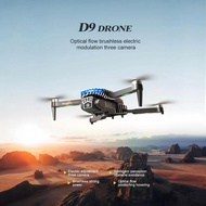 D9 Drone with 3 Cameras&Obstacle Avoidance|Brushless Motor,Optical Flow,Foldable,Beginner Friendly