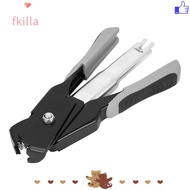 FKILLA Hog Ring Pliers Kit, Auto Feed Spring-Loaded C-type Hog Ring Pliers, Clip Installation Galvan