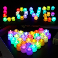 7 Colors LED Light Candle Light LED Decorative Light Colorful Atmosphere Lamp for Wedding Birthday P