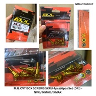 MJL CVT Box Screws/Skru Set (6pcs/4pcs) -Scooter NVX/NMAX/XMAX