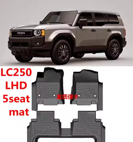 For 2024 new TOYOTA Prado LC250 car carpet LC250 Floor mat Full Set Trim to GX550 Prado LC250 waterp