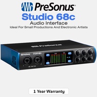 Presonus® Studio 68c Audio Interface 6-in/6-out ออดิโออินเทอร์เฟส สำหรับงานโปรดักชั่นขนาดเล็ก + แถมฟ