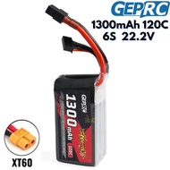 GEPRC Storm 6S 1300mAh 120C 22.2V LiPo Battery With XT60 Plug GEP1300/120-6S