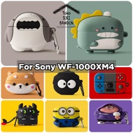 Sony WF-1000XM4 Rubber Case CUTE CARTOON Silicone Cover WF1000XM4 WF 1000XM4