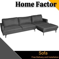 (Free 🚚 and install)SET with Stool Nordic Fabric Sofa(2018) 3Seater Sofa Living Room