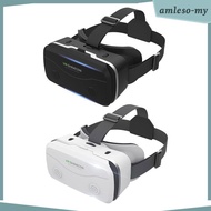 [AmlesoMY] VR Headset for Phone Comfortable Support 4.7-7.2" Smartphones Wide Angle Universal 3D Hea