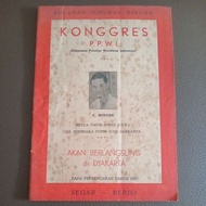 Monthly book of light entertainment - konggress ppwi Indonesian Journalist student unit - C rongre- 