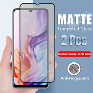 Nubia V70 Max 4G Full Cover Matte Tempered Glass For ZTE Blade V70 Max BladeV70 4G Anti-Fingerprint 