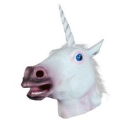 Unicorn Headgear Mask Horse Face Horse Head Animal Headgear Funny Horse Mask Funny Latex Headgear