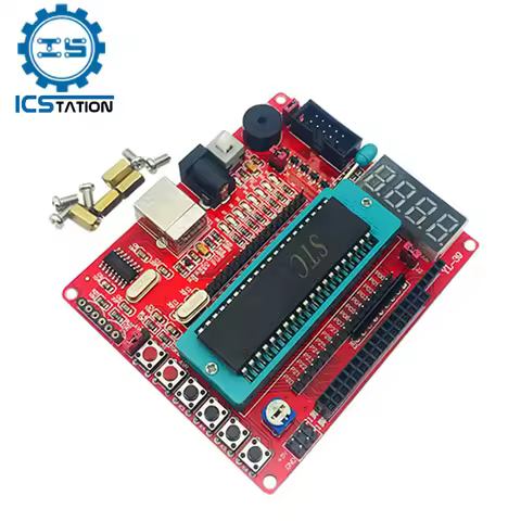 8051 Development Board STC89C52 Industrial Grade Microcontroller C51 USB Programmable MCU Controller