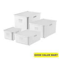 SG Home Mall LASSE Stackable Storage Box / Handle / Wheels / Drawer