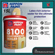 15L Nippon Paint 8100 Weatherbond Sealer Exterior Wall Sealer /cat