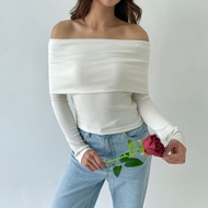 January TOP | Women's Knit Top Korean Top Women's Knit Shirt Long Sleeve Basic Long Sleeve