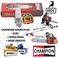 Champion CJ8 Copper Plus Spark Plug | NGK BM6A Bosch WS8E Strimmer Brush Cutter Chainsaw Blower Lawn