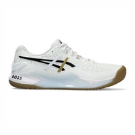 Asics GEL-Resolution 9 Men's Tennis Shoes BOSS Co-Branded White Black [1041A453-100]