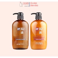 Horse oil shampoo/conditioner 600ml Japan