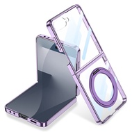 For Samsung Galaxy Flip 7 phone case Flip 7 film integrated casing rotating bracket transparent Flip