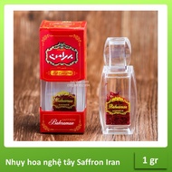 Saffron Negin Saffron Pistil Genuine Bahraman Brand Long Box 1g - Iran Saffron Pistil