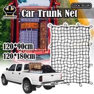 4x4 Cargo Net Bungee Cord Car Cargo Net with 12pcs Adjustable Hooks Secure Luggage Rack Pickup Truck