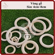 Wooden ring, size 4cm~8cm, beautiful quality, macrame wooden ring, decorative, handmade, DIY ️