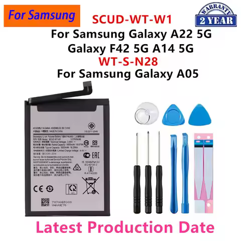 Brand New SCUD-WT-W1 WT-S-N28 Battery For Samsung Galaxy A22 5G SM-A226B F42 5G A14 5G/Galaxy A05 Mo