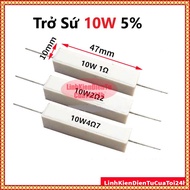 10W Ceramic Resistor 5% Error, 10W Power Resistor Value 1R 2R 5R 8R 10R 15R 20R 25R 60R