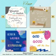 HIASAN DINDING Christian Display Wall Decoration 6 - Kaluna - K2020R6