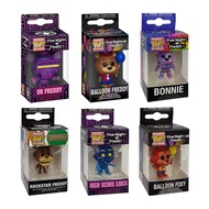 Funko POP Five Nights At Freddy's Keychain FNAF Freddy Chica Bonnie Foxy Doll Pendant Figurines Toy 