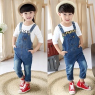 Jumpsuit Bayi Baru Perempuan Slim Beg galas comel Seluar Lelaki Fesyen Denim Seluar Musim Bunga Musi