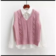 FX SHOP VEST AIKO CABLE KNIT / KNIT VEST