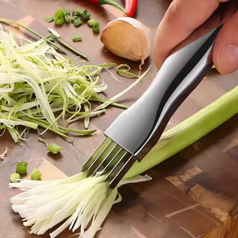 Stainless Steel Chopped Green Onion Knife Onion Knife Vegetable Shredders Slicer Multi-slicer Vegeta