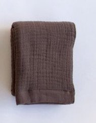 RESTFOLK - 日本製 RESTFOLK 純棉紗面毛巾 (浴巾 - 啡色) [嬰兒紗巾/小毛毯/毛巾被]