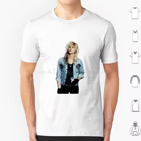 Duff Mckagan T Shirt Cotton Men Women DIY Print Duff Mckagan Slash Guns N Roses Axl Rose Guitar Stev