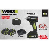 WORX WU296 20V 1/2" 12.7MM 300N.m Brushless Motor  Impact Wrench