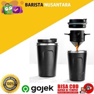 V60 Dripper Stainless Coffee Filter Package With Coffee Tumbler