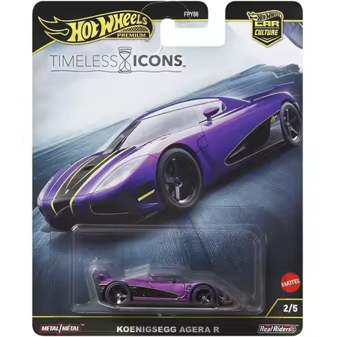 Original Hot Wheels Premium Car Culture Timeless Icons Koenigsegg Agera R Metal Hotwheels 1/64 Car M