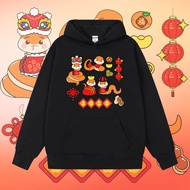 2025 M-3xl Happy New Year Hoodie For Men And Women Long Sleeve Hooded Sweatshirt 2025 H9