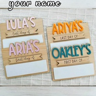 1Pc Customizable Back To School Sign - Interchangeable First Day & Last Day Signs, Personalize With 