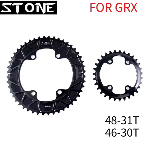 Stone Double Bike Chainring BCD110 Gravel Chain Wheel 48-31T 46-30T for GRX RX810 RX600 Road Bicycle