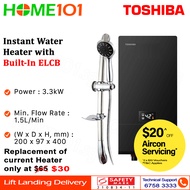 Toshiba Instant Digital Water Heater with Built-In ELCB *No Installation*