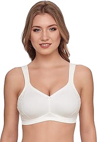Women's Underwire 8014 Minimiser Bra, Ivory, 100 E, ivory, 44DD