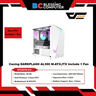 DARKFLASH AL390 M-ATX Non PSU Casing Includes 1 Fan - White