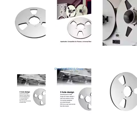 B95C 1/4 10.5 Inches Open Reels Spools Aircraft Aluminum NABs Hubs For Tape Players