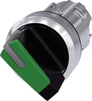 Siemens 3SU10522BP400AA0 Selector Switch, I≫ O≪ II, Plastic & Metal, IP66, IP67, IP69K Protection Ra